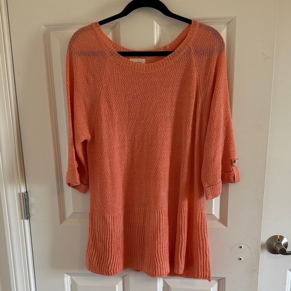 BiBI Women's Peach Sweater Size Large